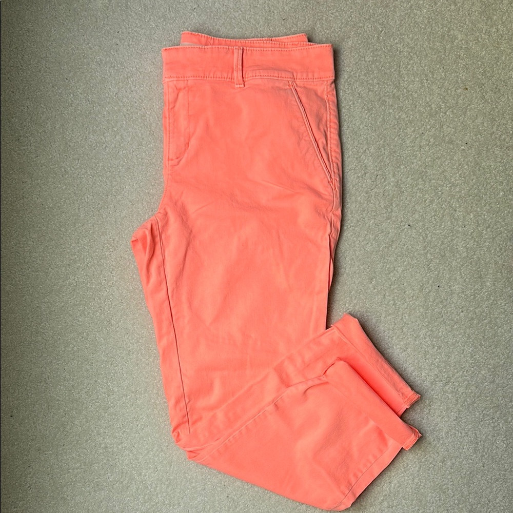 LOFT Pink Ankle Cropped Pants